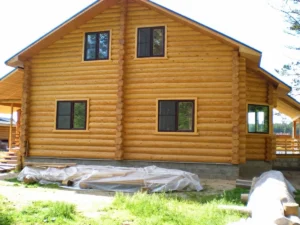 Casă din bușteni 178 m², proiect 7812, regiunea Vladimir