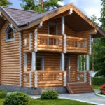 Saună din bușteni LS-S140 – vedere principală