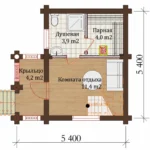 Plan parter saună LS-S145