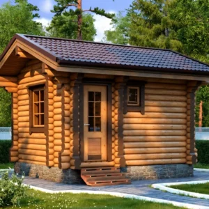Saună din bușteni LS-S146 – vedere principală