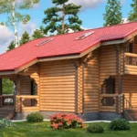 Saună din bușteni LS-S165 – vedere principală